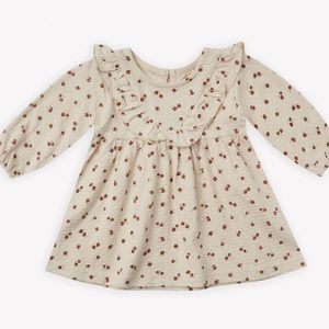 Quincy Mae ruffle v floral dress and bloomer set in 18-24 months